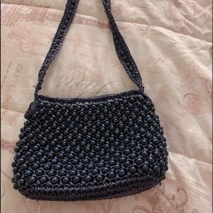 ADG Fashion Imports Beaded navy purse